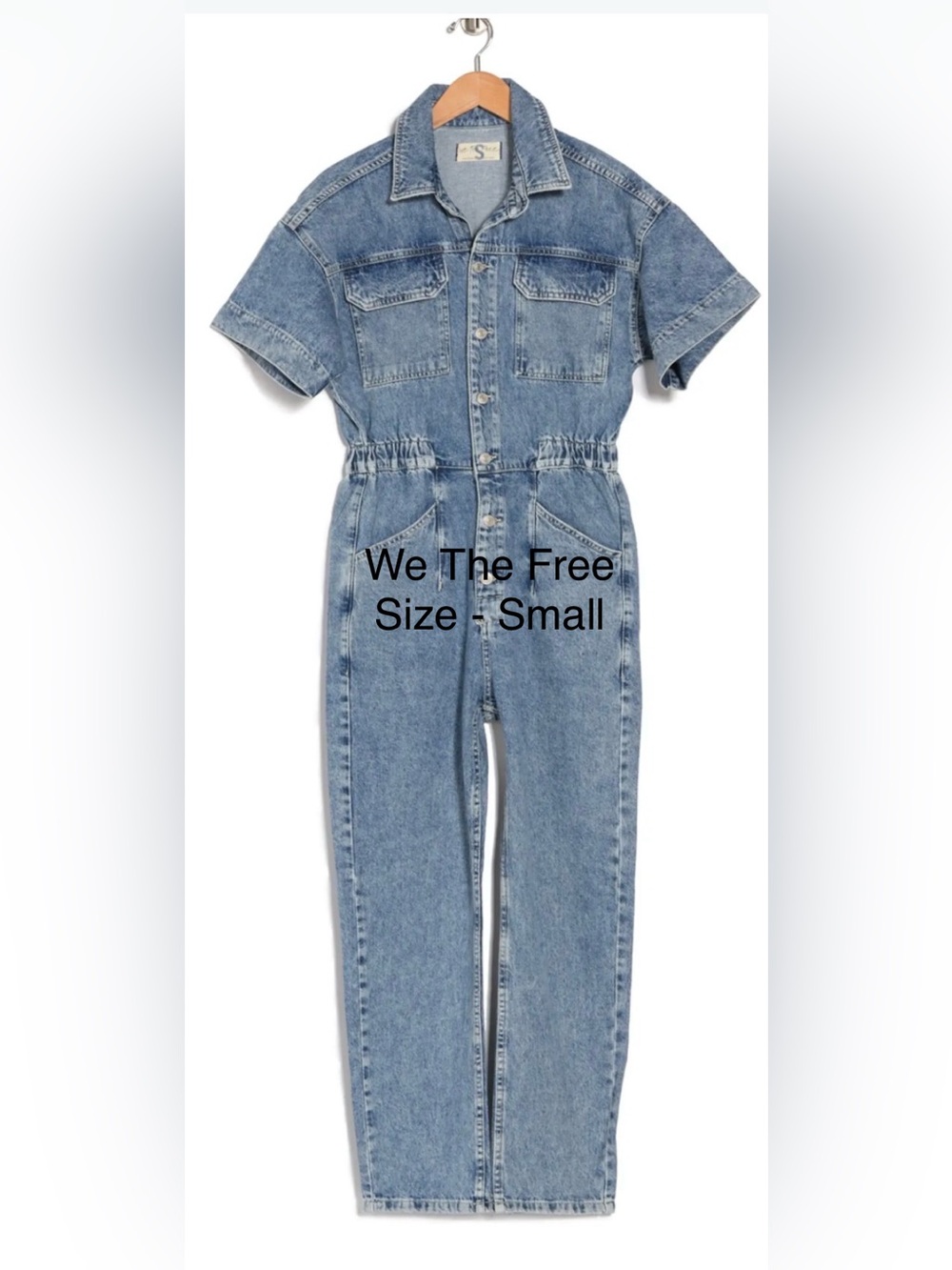 We The Free Marci Denim Jumpsuit - Size Small